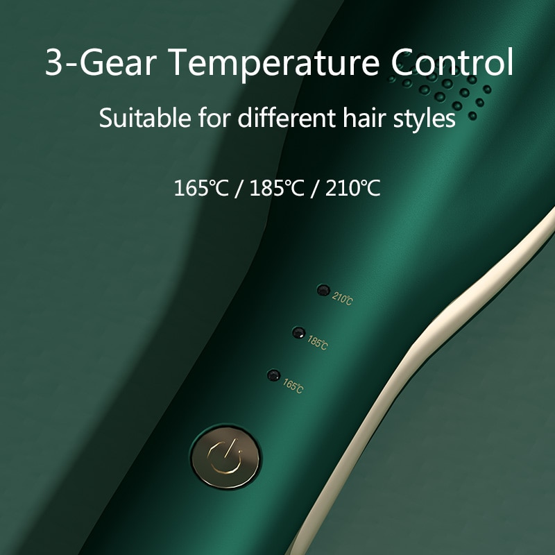 RIWA-Mini rizadores de pelo RB-8321F, herramientas de estilismo de salón, rizador de pelo con 3 engranajes, Control de temperatura, aceite esencial de hierro plano, 220V