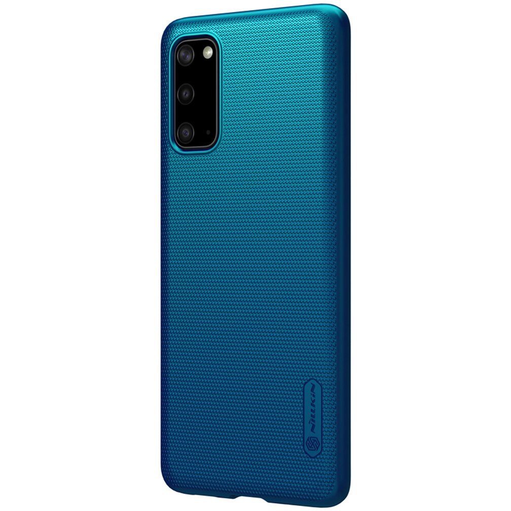 Do Samsung Galaxy S20 FE 5G przypadku Nillkin Super matowe tarcza ultra-cienki twardy PC tylna pokrywa dla Samsung S20 Fan Edition edycja przypadku: For S20 FE 5G / Peacock Blue