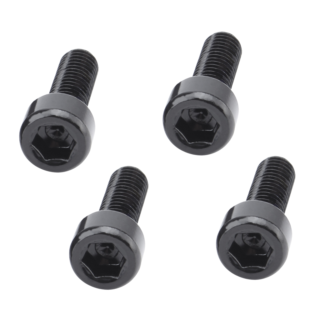 4 Pieces Silver Water Bottle Cage Bolts Holder Screws Hex Socket Screws Bicycle Accessories Install Bike Bottle Cage Rack: Black