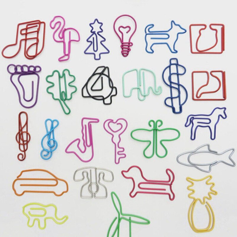 5pcs/lot Cute Cartoon Animal Shape Paper Clips Interesting Bookmark Clip Memo Clip