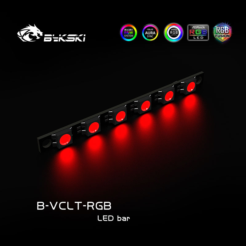 Bykski Rgb Led Strip Hard Licht Band Voor Water Blok (Cpu/Gpu/Geheugen...), 12V 4pin/5V 3Pin M/B Sync, Pc Cooling Mod Onderdelen, B-VCLT