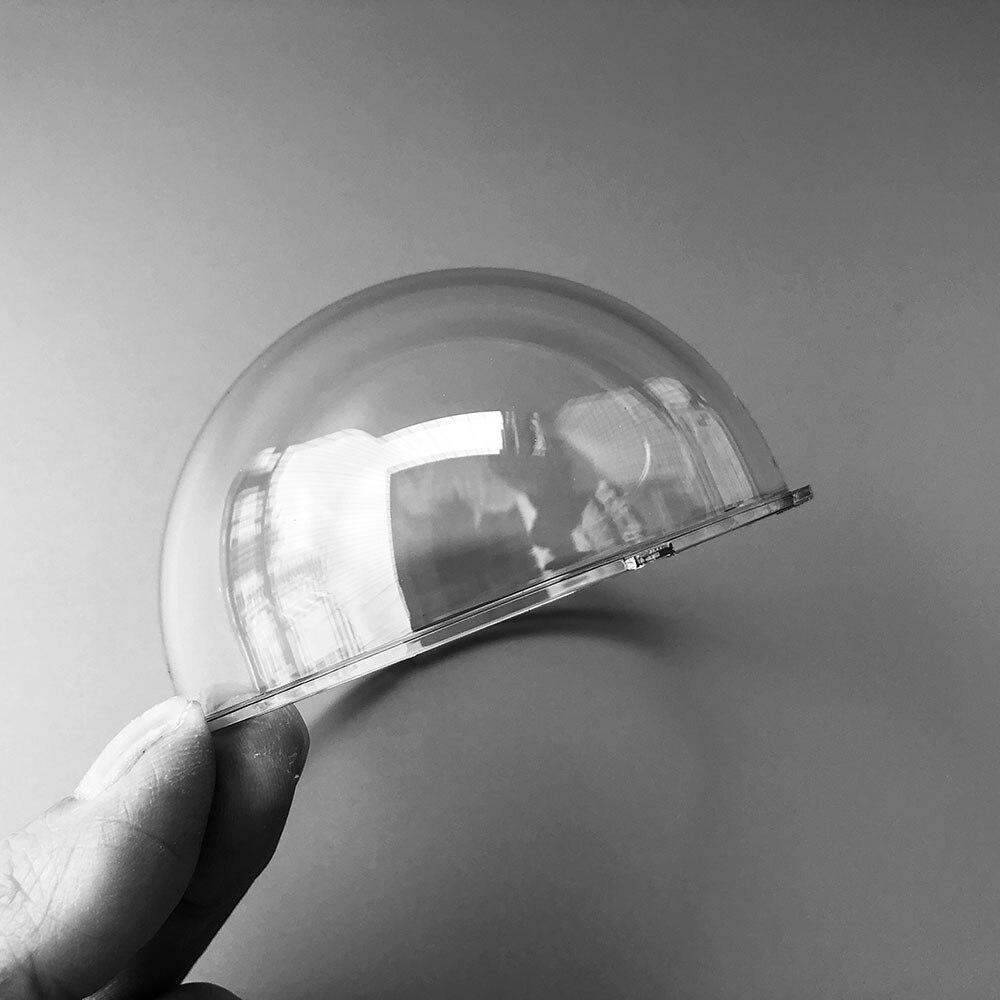 85x45mm Hikvision Samsung CCTV Camera Transparent Protective Cover Outer Clear Glass Protection Dome Mini Hemisphere Shell