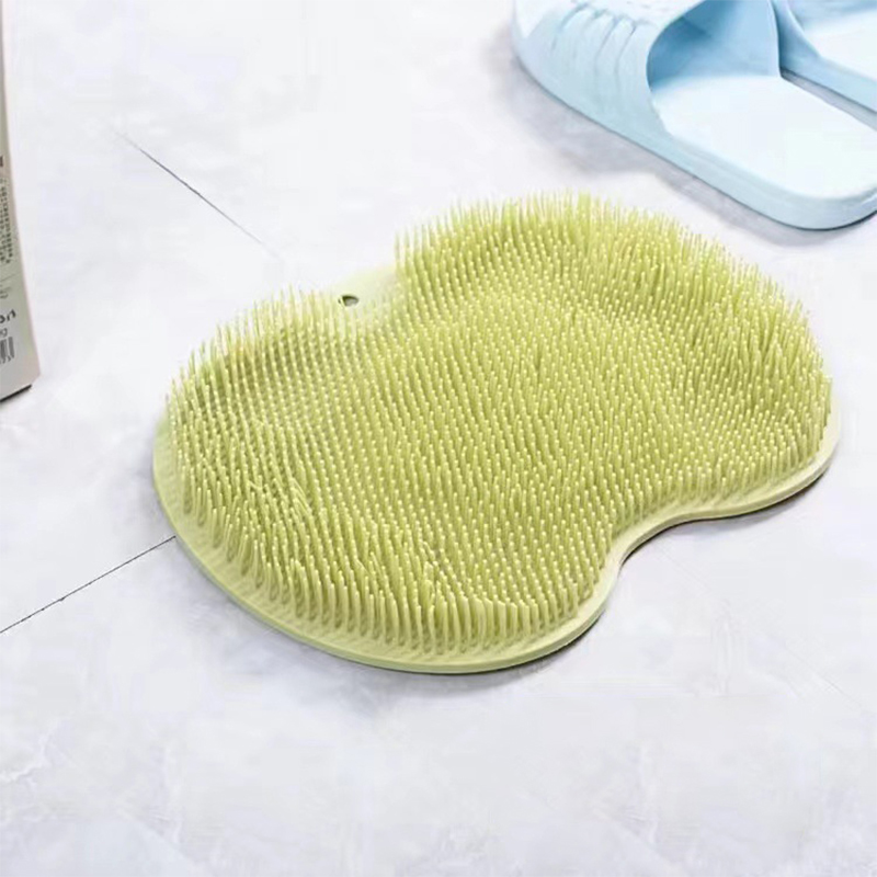 Brosse de lavage des pieds en silicone, coussin de massage des pieds, bain Polymères de douche, bain , Polymères coordonnants, lavage des pieds