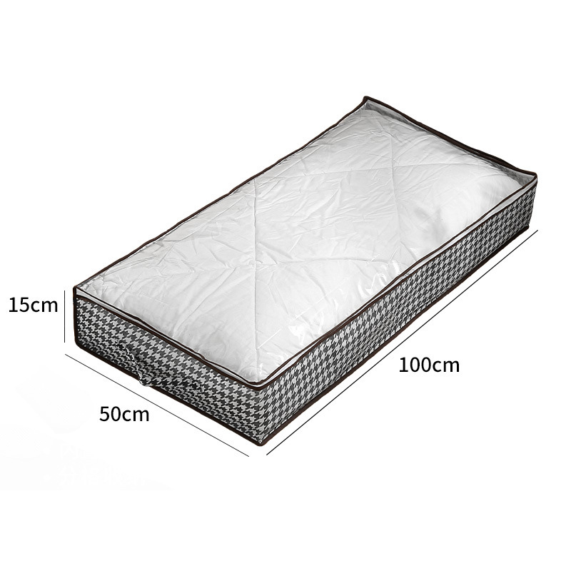 Large Bed Bottom Storage Box Foldable Clothing Quilt Storage Bag Household Dust and Moisture Bedroom Toy Sundries Organizing Bag: green