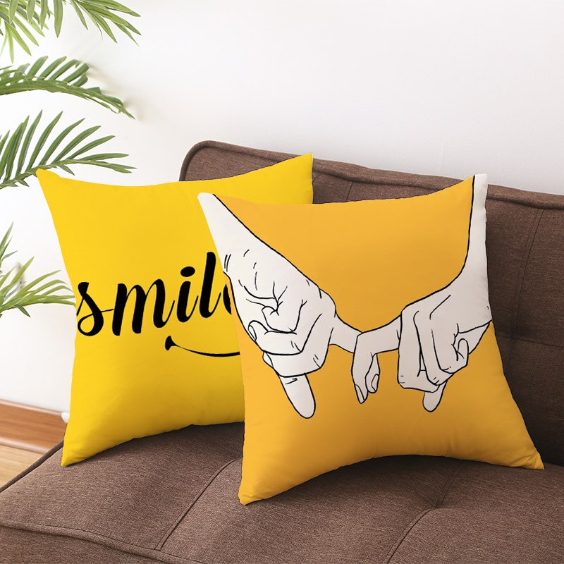 Ananas Blatt Gelb Dekorative Kissenbezug Ananas Gelb Wurf Kissen Fall Polyester Druck Kissen Abdeckung kussensloop