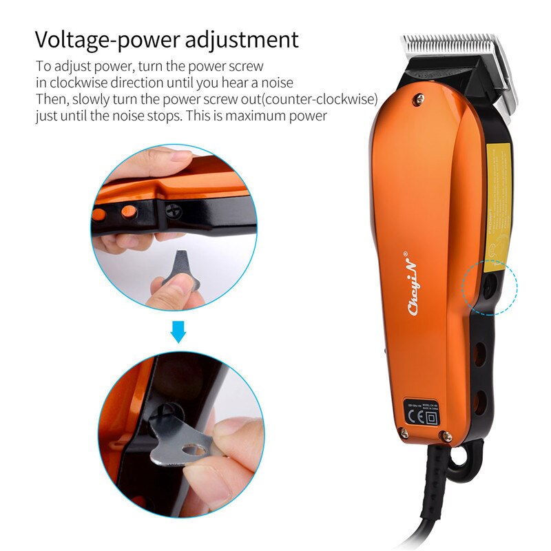 Krachtige Tondeuse Professionele Mannen Elektrische Haar Snijmachine Salon Thuis Haircut Clipper voor Baard en Snor met Kam