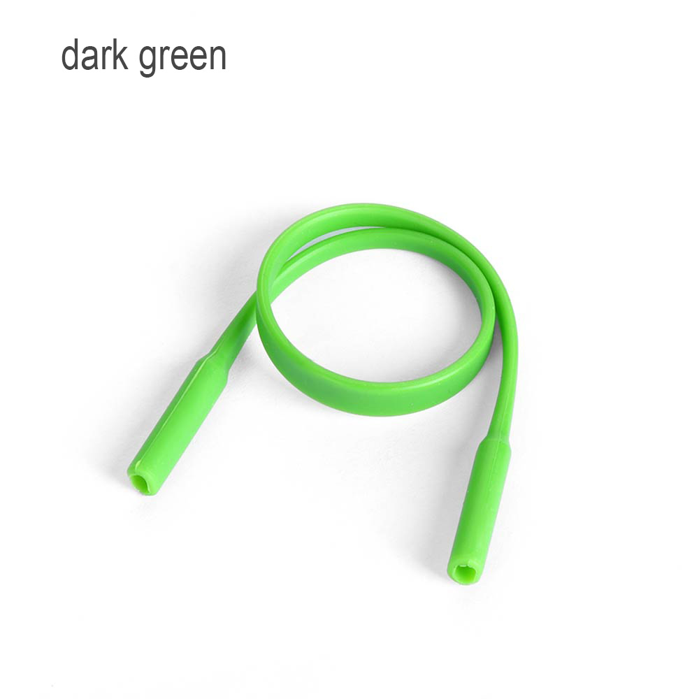 1Pc Hoge Elastische Siliconen Brillen Bandjes Lanyard Verstelbare Anti Slip Zonnebril String Touw Glazen Keten Lenzenvloeistof Accessoire: dark green