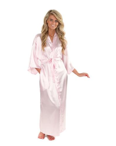 Vrouwen Zijde Satijn Lange Bruiloft Bruid Bruidsmeisje Gewaad Kimono Gewaad Feminino Badjas Grote Maat XXXL Peignoir Femme Sexy Badjas