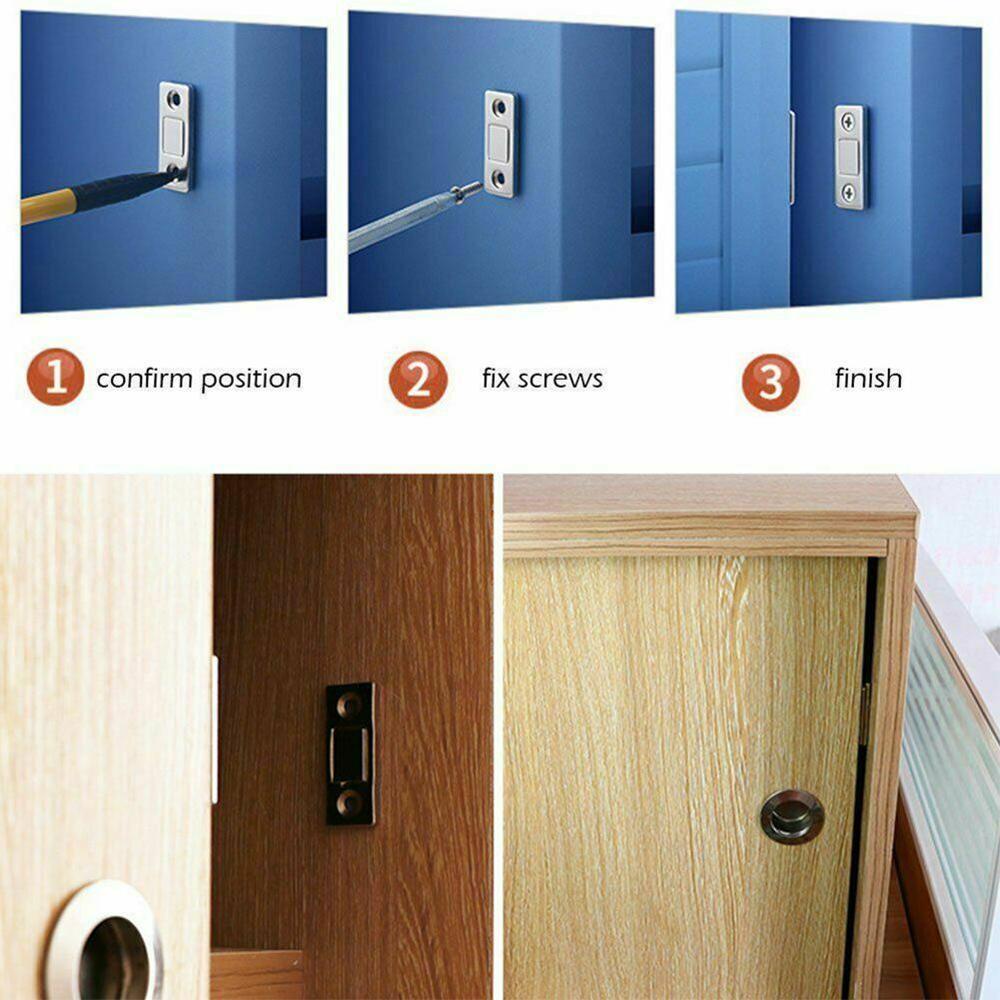 Neue Starke Tür Näihr Magnetische Tür Fangen verriegeln Tür Magnet für Möbel Schrank Schrank mit Schrauben Ultra Dünne
