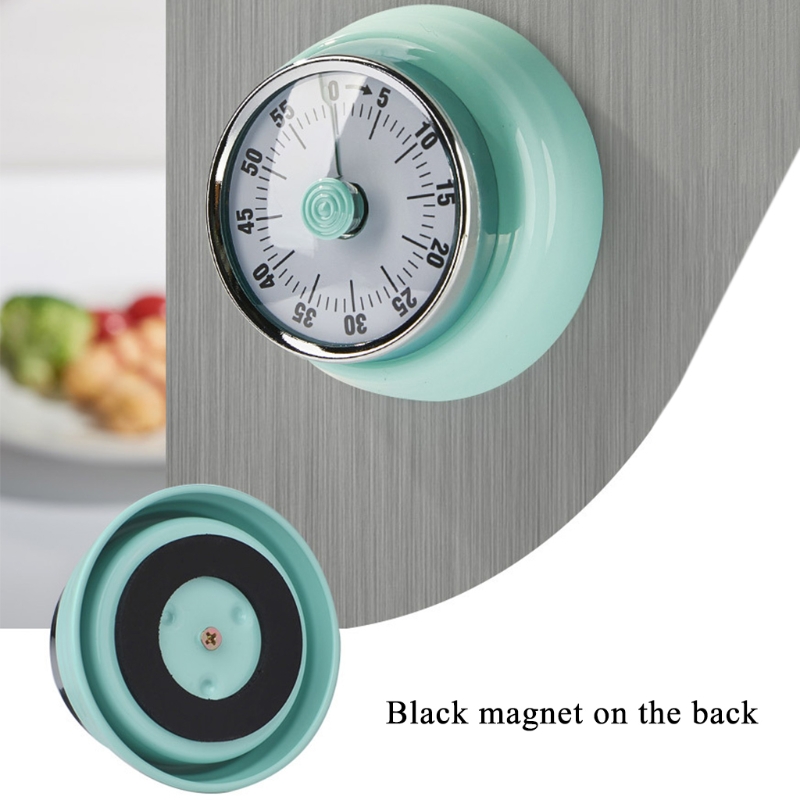 Mechanical Visual Timer Small Magnetic Kitchen Countdown Timer with Loud Alarm for Kids and Adults Baking Cooking