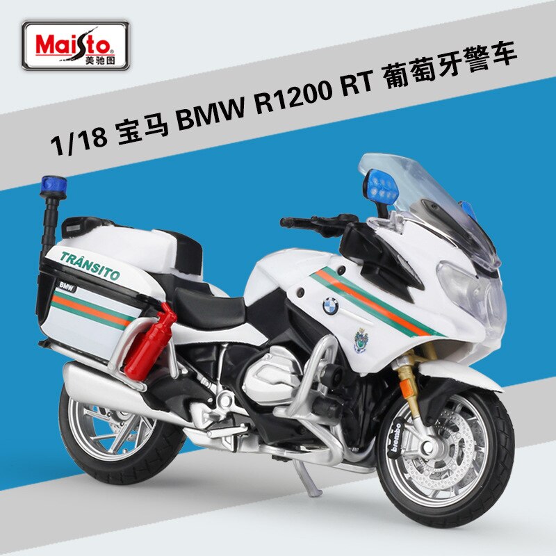 1:18 Maisto R1200 RT Motocicletta di Polizia Modellini In Metallo Modello di Moto Da Collezione: 5 PRT