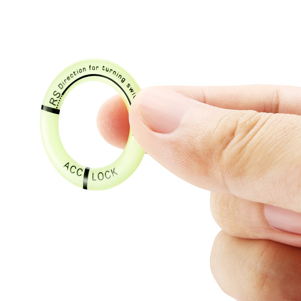 Luminous Car Key Ring Sticker Ignition Switch Cover for Subaru Forester peugeot 3008 4008 LADA XRAY Alfa Romeo Stelvio