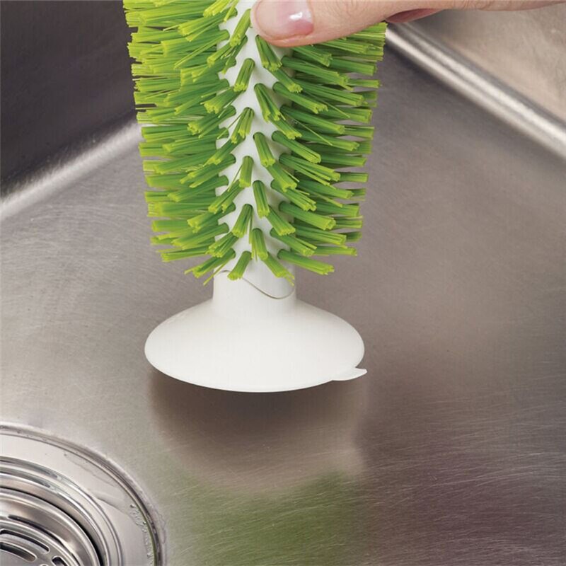 Sink Suction Cup Base Cleaning Kitchen Brush Bottle Glass Wine Cup Cleaning Antibacteri kitchen tools gadgets