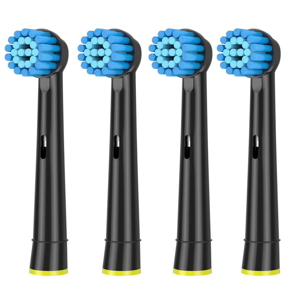 EB50 EB20 Dual Clean Opzetborstels Voor Oral B D12 D16 D100 Cross Actie Floss Action Elektrische Tandenborstel Heads zwart: HB17