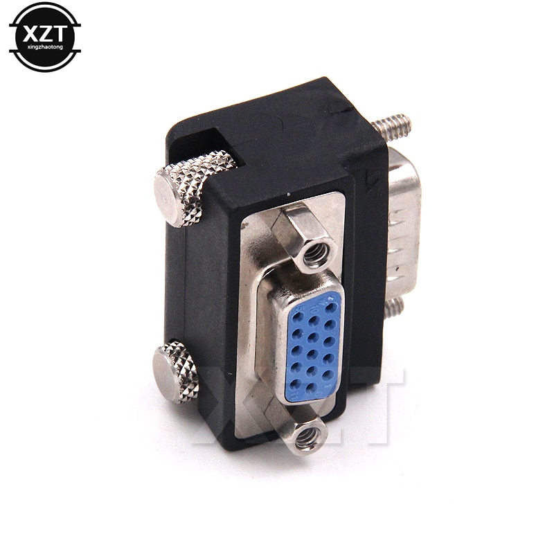 VGA Adapter SVGA Male to Female 90 Degree Right Angle vga to vga Adapter Connector VGA 15pin plug for HDTV Computer PC Projector