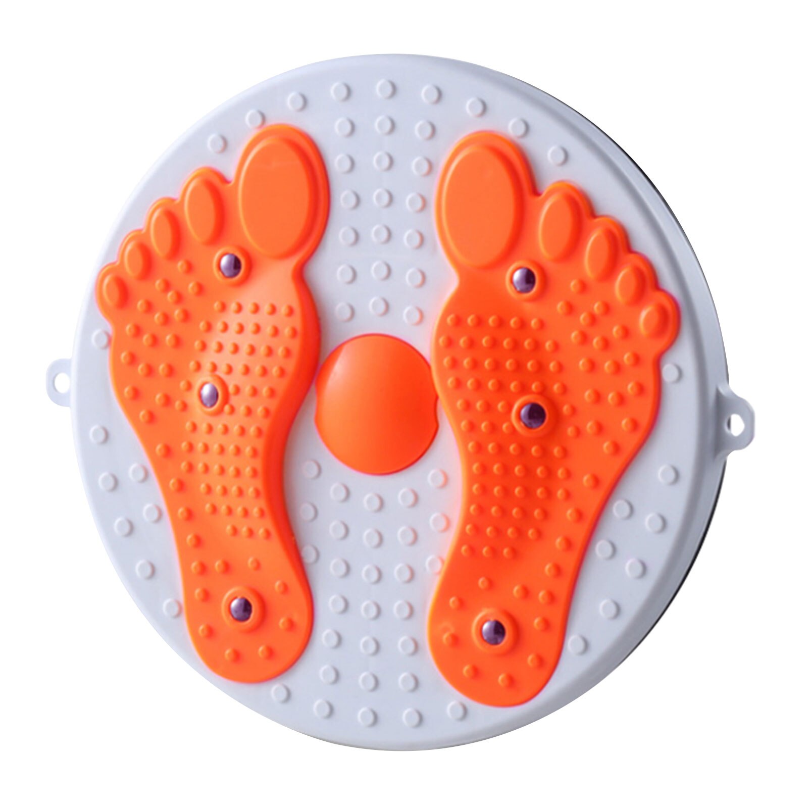 Yoga waist twisting disc beauty waist machine compact and silent with foot massage magnet balance turntable for waist relaxation: Orange