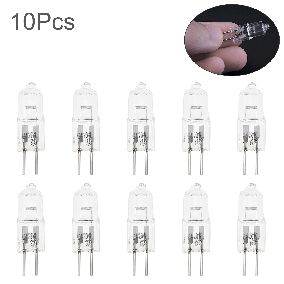 10 stks/partij G4 24 V Halogeenlampen Lange Levensduur Capsule Lampen Warm Wit Heldere Lampen