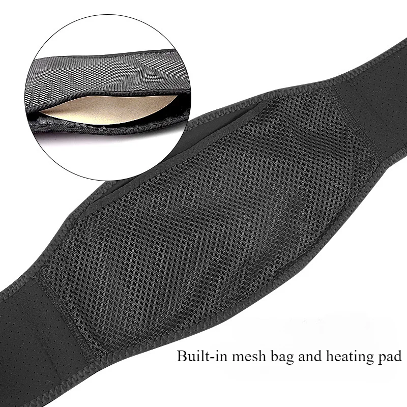 Electric Heated Waist Support Brace Pain Relief Lumbar Heating Pad USB Charging Magnetic Therapy Back Waist Belt Massage Band
