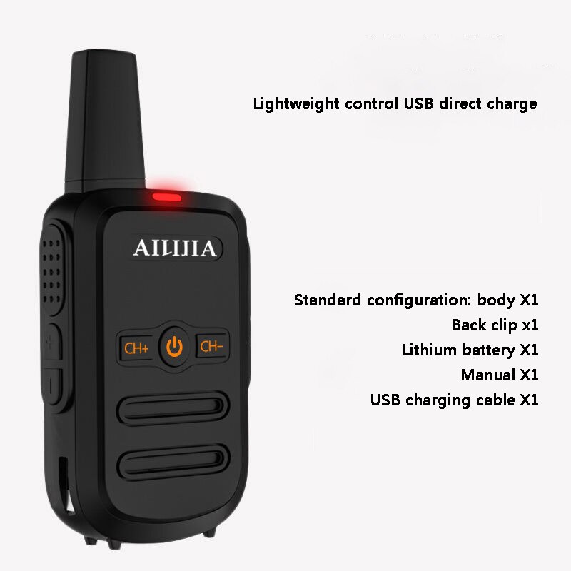 Walkie-Talkie Q2 Mini Outdoor Bouwplaats High-Power Handheld Kilometer Hotel Een Paar Kleine Walkie-talkies 50 Civiele: classic