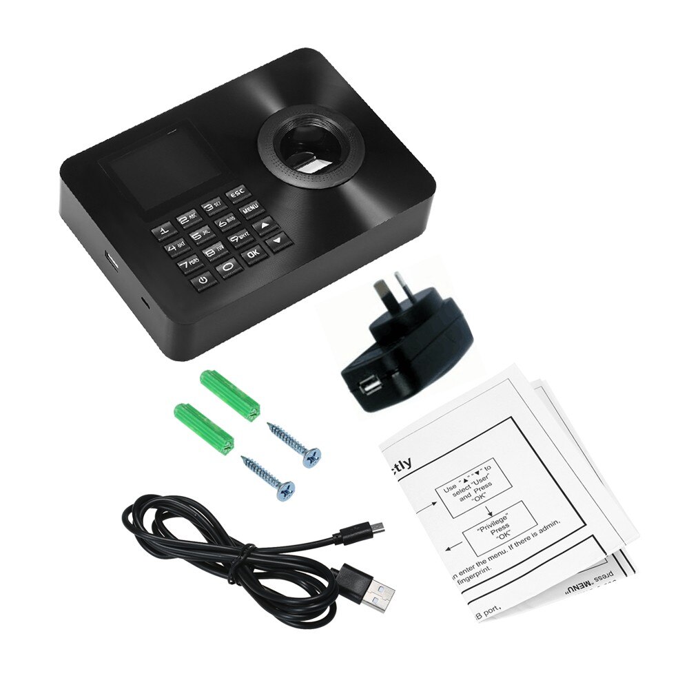 Biometric Fingerprint Time Attendance Clock Recorder Employee Recognition Device Electronic Checking-in Machine