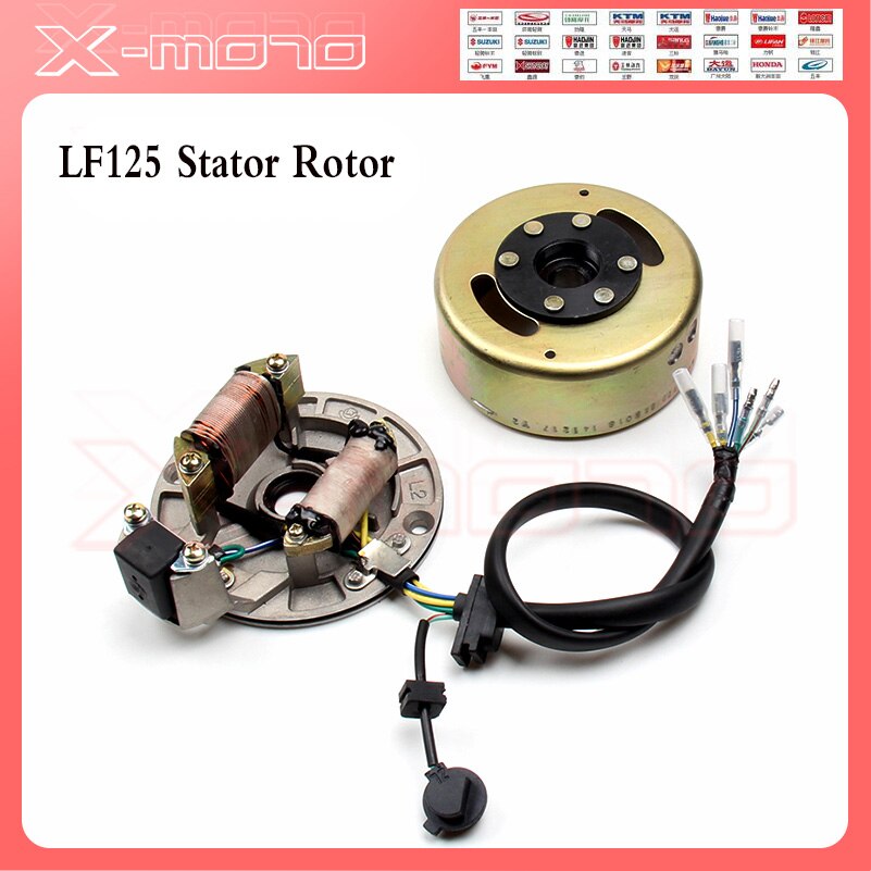 Mangeto Stater Vliegwiel Motor Lifan LF125cc Horizontale Kick Start Motor Magneto Coil Stator Kit Voor Pit Dirt Bike: KIT