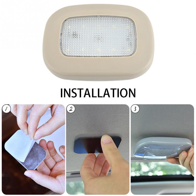 Auto Interieur Leeslamp Auto Usb Opladen Dak Magneet Auto Dag Licht Kofferbak Drl Vierkante Koepel Voertuig Indoor Plafondlamp