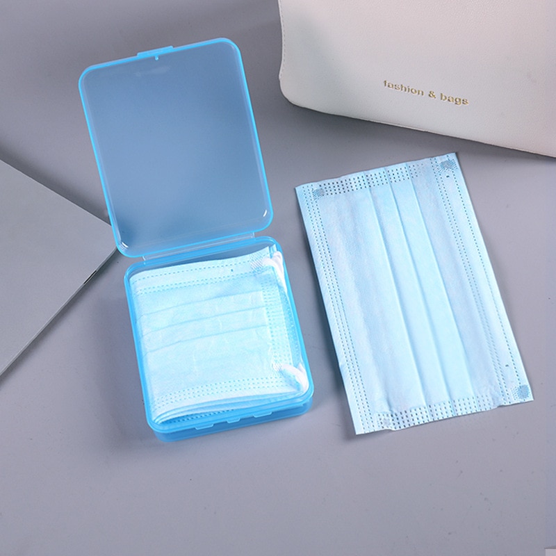 Caja transparente para mascarilla portátil, 3 uds.