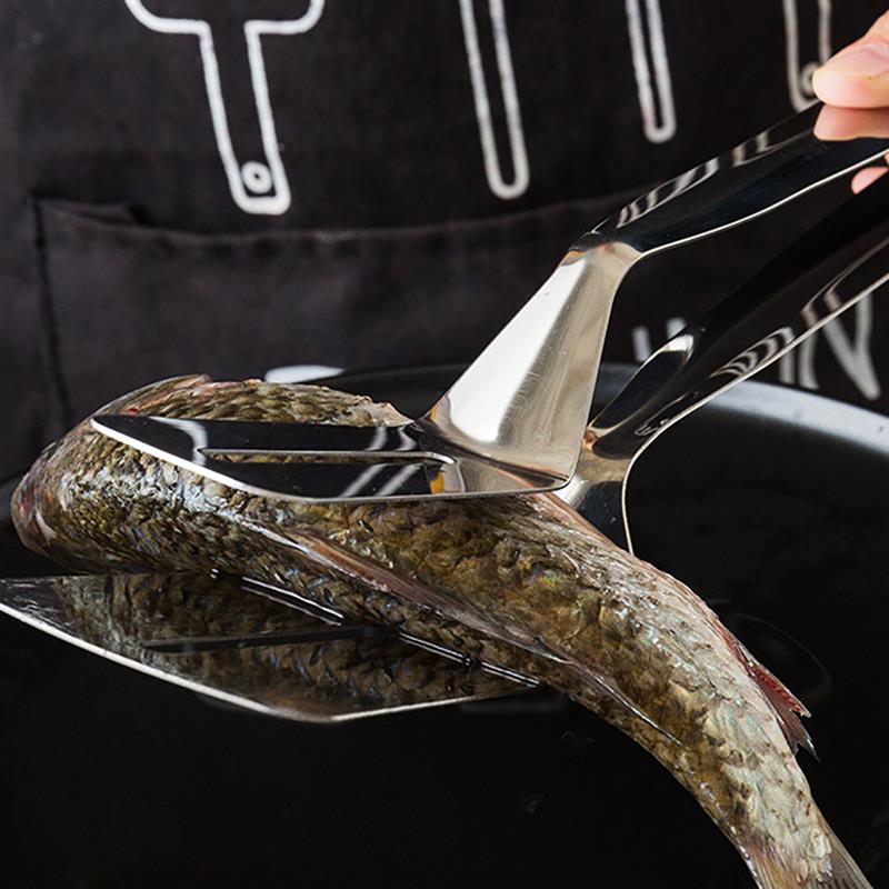 Kitchen BBQ Bread Utensil Set Barbecue Tong Fried Steak Shovel Fried Fish Shovel Clamp Kitchen Bread Meat Clamp Stainless Steel