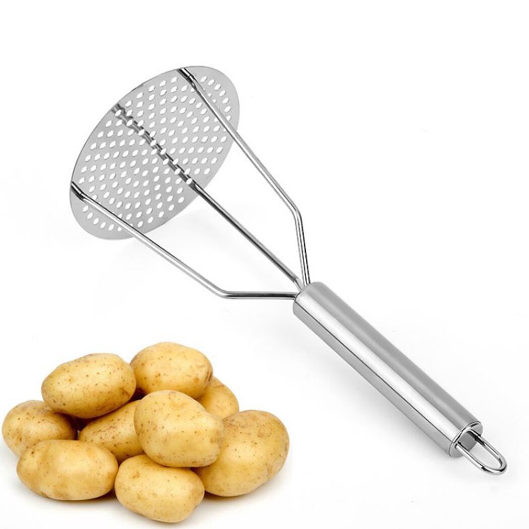 Edelstahl Hand Gedrückt Kartoffelstampfer Reis Püree Saft Hersteller Kartoffel Drücker Glatte Gestampften Kartoffeln Brecher Obst Werkzeuge