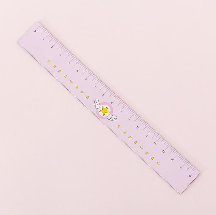 1 piezas de 18cm imán unicornio Flamingo Pantera Rosa Sakura cerdo directamente los gobernantes flexible de herramienta de dibujo de papelería: 7
