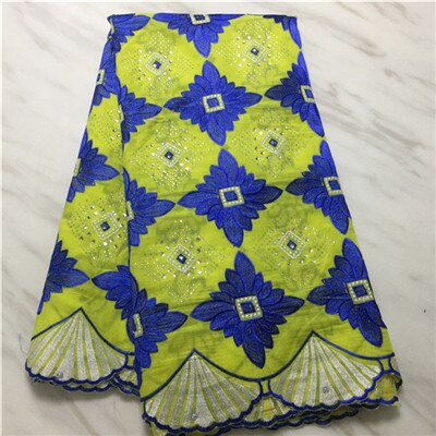 Tissus en dentelle suisse, tissus en coton africain, tissus en dentelle voile de suisse, broderie de , en suisse, style dubaï, 5yards: 2
