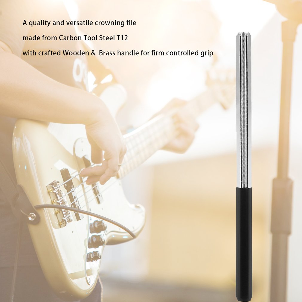 Guitar Grinding File Dressing File 3 Size Edges Safe Edges Protect the Fingerboard Triangular Fret Crowning File