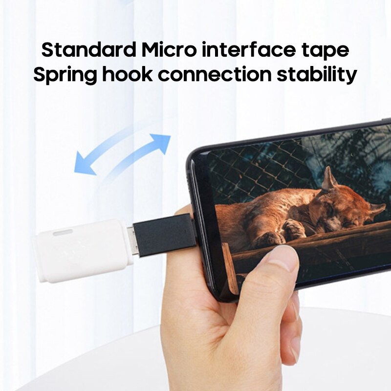 High-speed OTG Function Aluminum Alloy Micro B Port To USB 3.0 Converter Android OTG Adapter For Mobile Phone Tablet PC