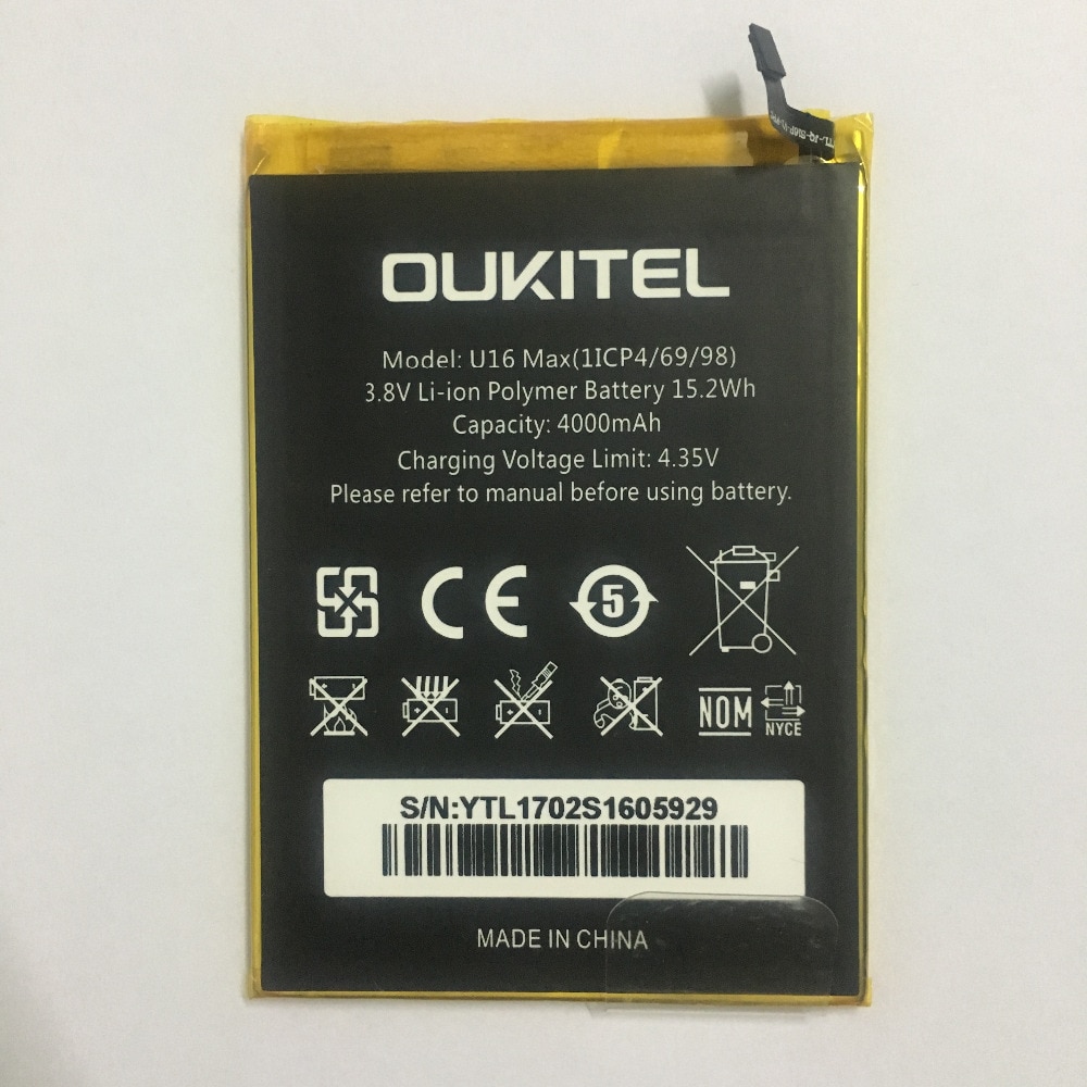 Oukitel-batería U16 Max de repuesto