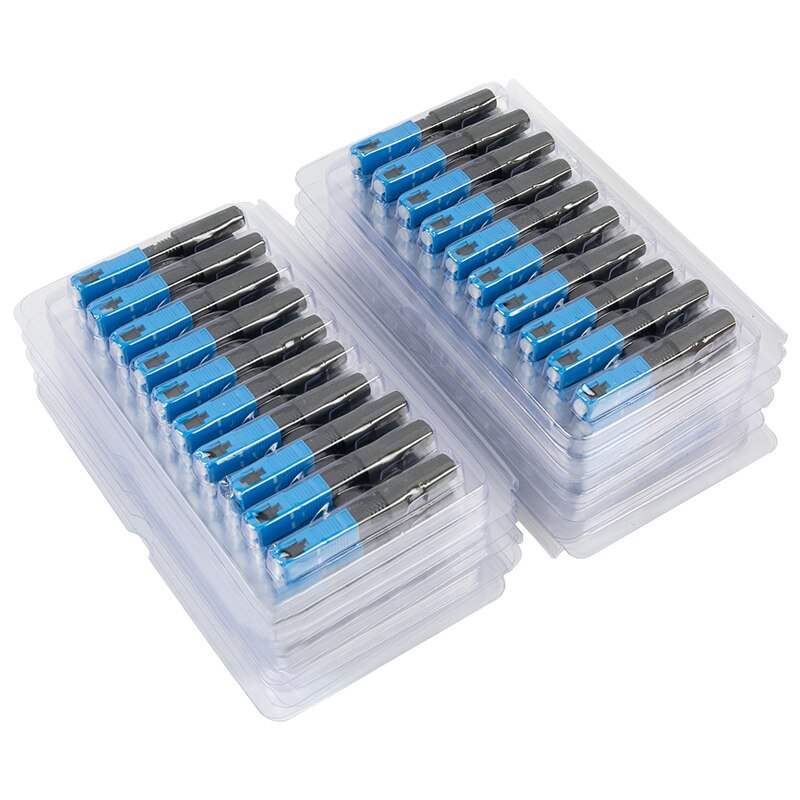 100Pcs Ftth Sc Upc 3M Type Single-Mode Glasvezel Snelkoppeling Sc Ftth Fiber Fast Connector sc Pc Connector