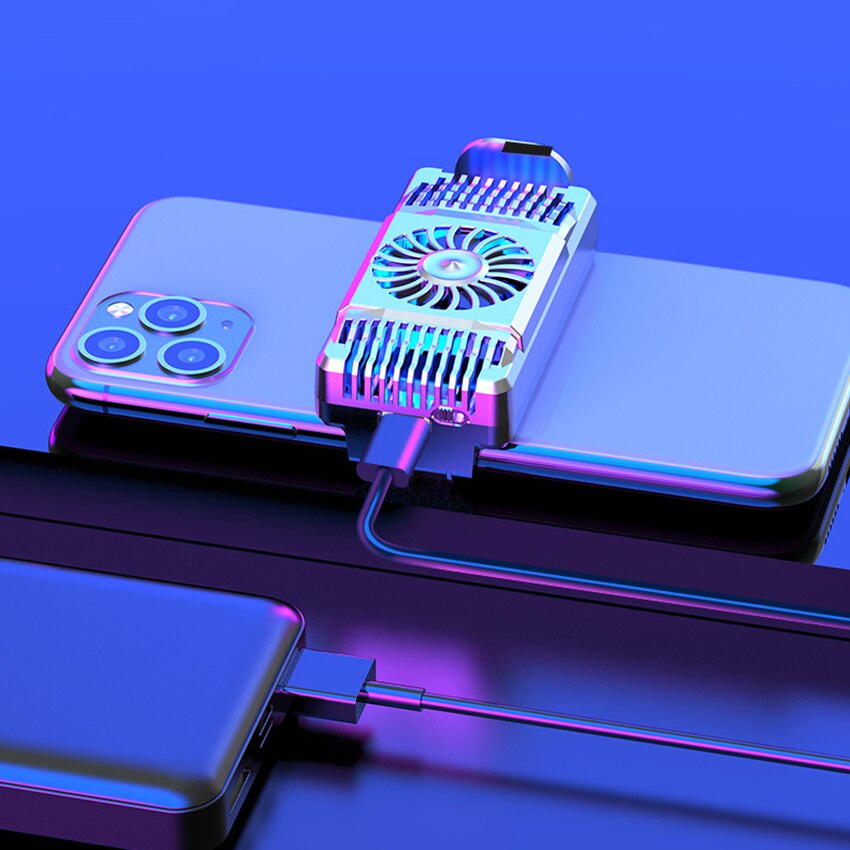 Halbleiter-lüfter-kühlkörper für leise handys, usb-gaming-handys mit 4- 6.7- zoll-anschluss