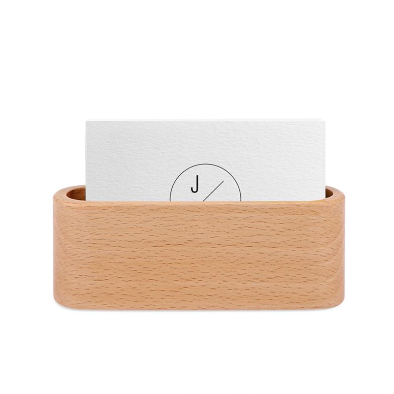 Business Card Holder&Note Holder Display Device Card Stand Holder Wooden Desk Organizer Office Accessories business card holder: Yellow