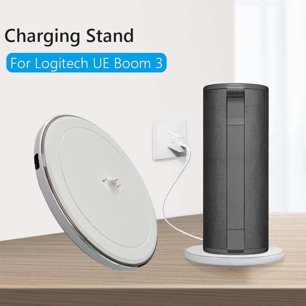 Pikalatausteline c-tyypin kaapelilla langattomalla bluetooth-yhteensopivalla laturilla logitech ultimate ears boom 3/ ue megaboom 3
