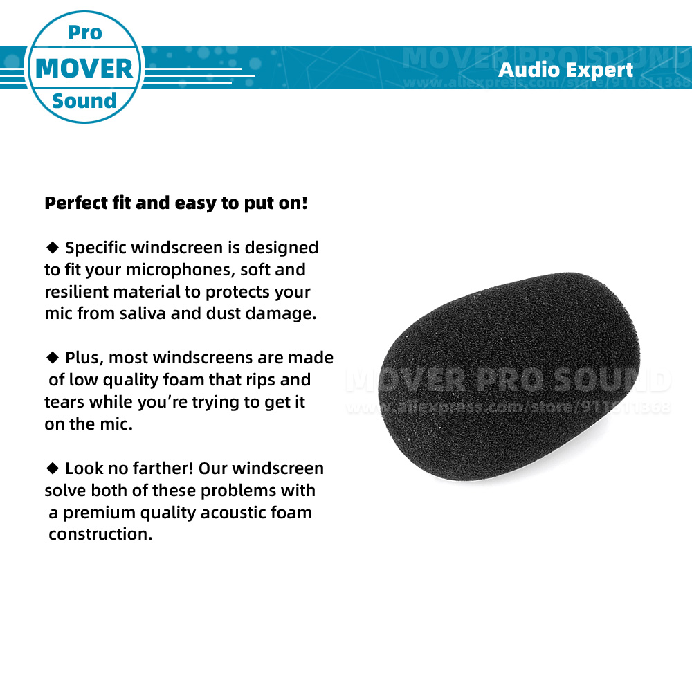 Esponja de proteção para-brisa, capa de espuma à prova de vento para rodagem de vídeo, microfone, câmera microfone, filtro pop