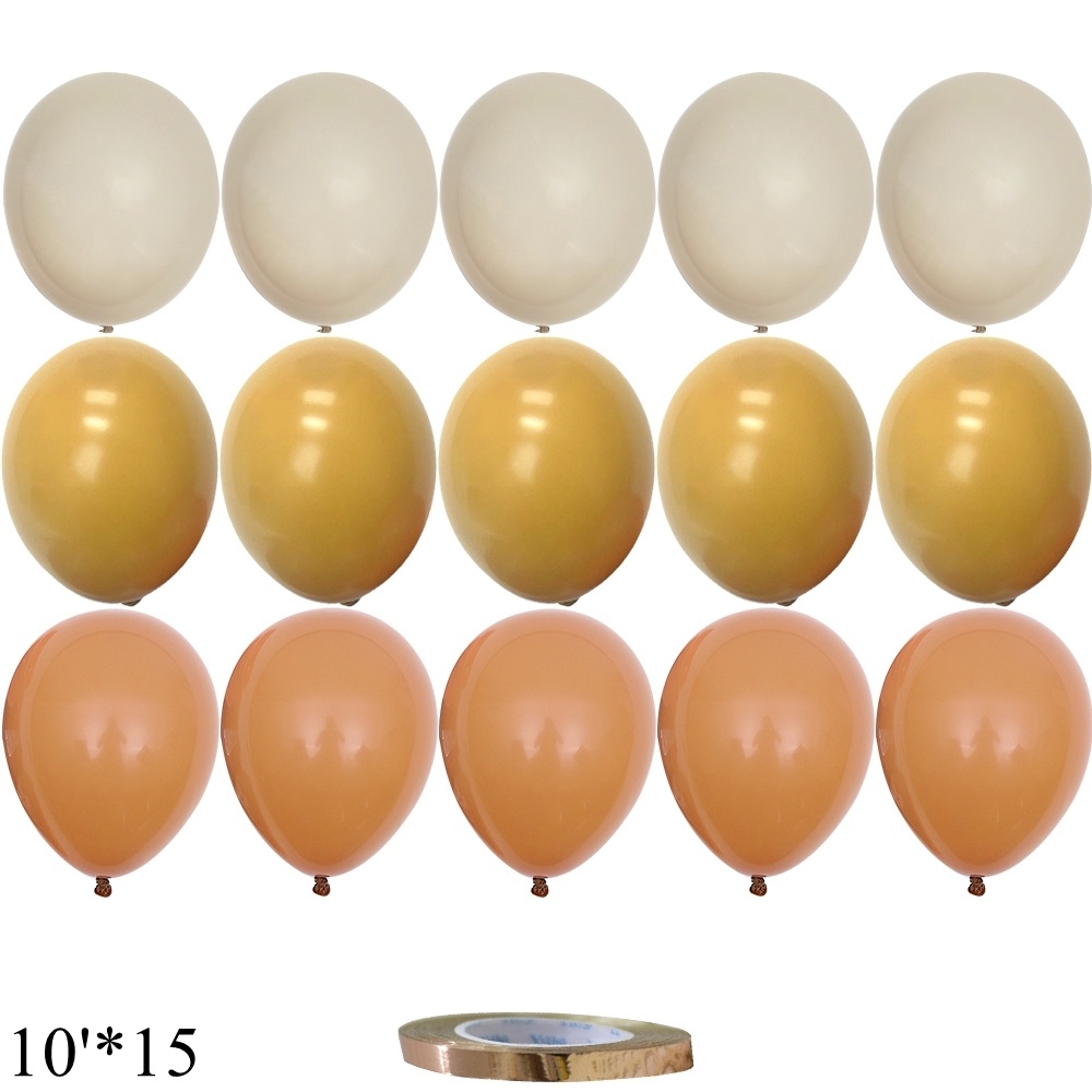 15/20PCS 10inch Balloons Vintage Retro Khaki Caramel Balloon Set for Wedding Anniversary Birthday Party Decoration DIY Supplies: VIOLET/紫罗兰