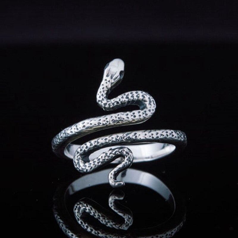 Creatieve Gebogen Snake Ringen Vrouwelijke Zilveren Kleur Elegante Meisje Party Accessoires Punk Ringen Fancy Vrouwelijke Dier Sieraden