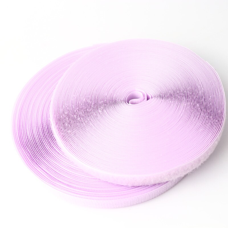 20Mm Self-Adhesive Velcro Color Hook and Loop Self-Adhesive Buckle Belt Clothing Backpack Diy Hand-Sewn Jewelry Accessories 2M: Light Purple 2m
