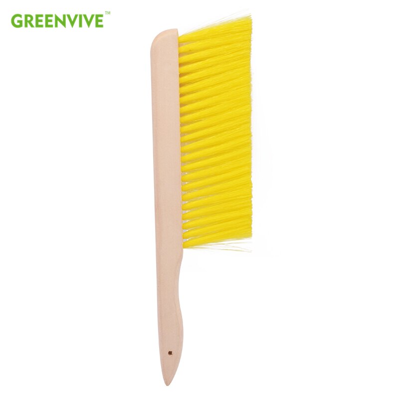 Cepillos de pelo de caballo para abejas, Herramientas de apicultura, tres filas, cepillo de colmena, herramientas de colmena, equipo de apicultura, mango de madera,