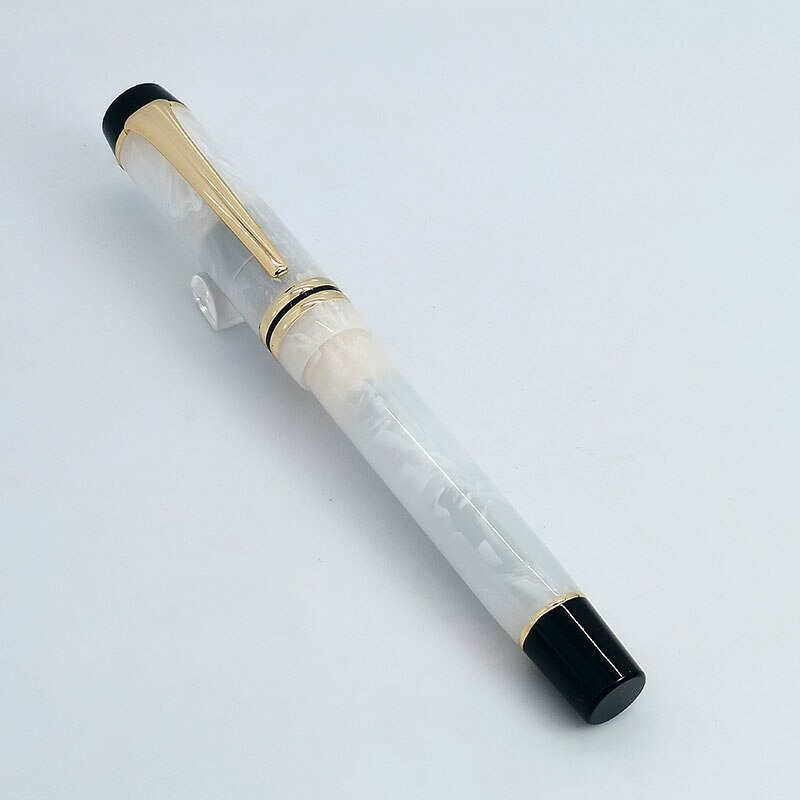 Kaigelu 316 Fountain Pen F Nib Beautiful Marble Amber Pattern Ink Pen Writing for Office Business: Red / EF