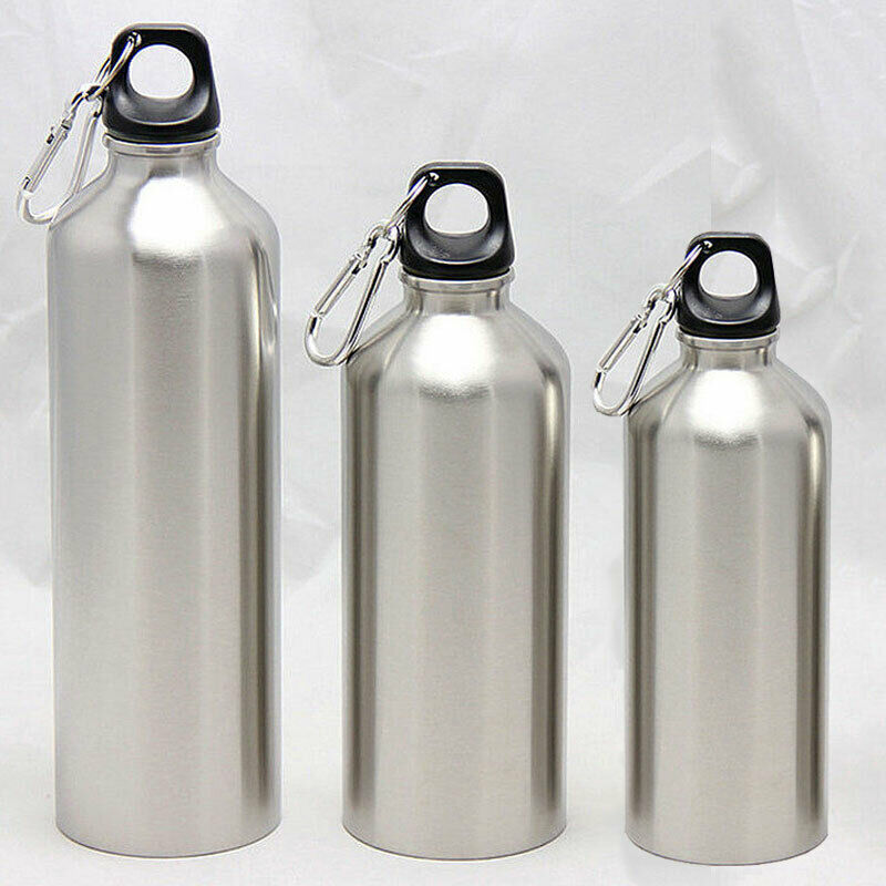 Botella de agua de acero inoxidable de doble pared, termo de Metal con aislamiento al vacío para deportes, gimnasio, deportes al aire libre, Camping, senderismo y ciclismo