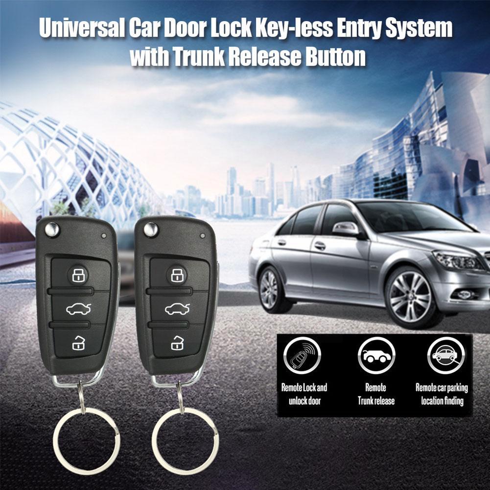 Universal Black Remote Control Less Anti-theft Device Lock Lock Led Remote Lock Chain Central Central Door Control I2l2