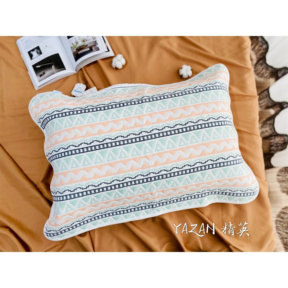 yazan bedding adult pillowcase 3/6 layers breathable sweat absorbent soft comfortable four seasons available lovers pillowcase