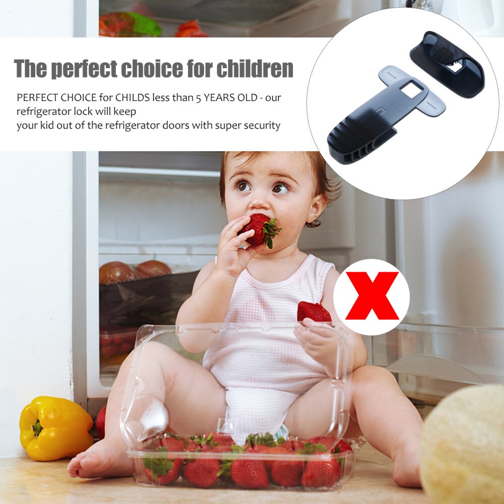 1Pc Multifunctionele Kind Kid Safety Lock Adhesive Kabinet Koelkast Lock
