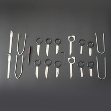 Car CD Player Radio Removal Keys Tool Set Car Accessories 20 Pcs/kit Automotive Interior Audio Stereo