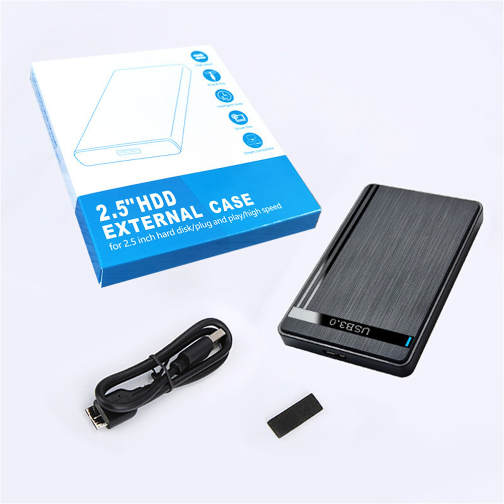 Custodia per HDD da 2,5 pollici SATA a USB 3.0 Custodia per HDD SSD Disco rigido SSD Adattatore per custodia HDD esterno mobile da 5 Gbps per PC portatile